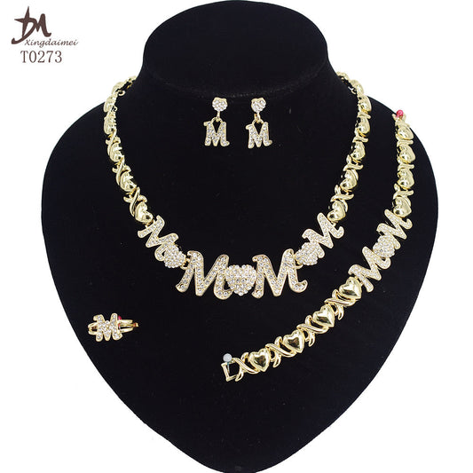 Gold-Plated Jewelry Set For MOM